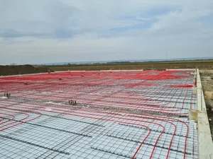 IMO 2020 Sremska Mitrovica Industrijsko podno grejanje proizvodnih hala 4000m2 Sistem Rehau